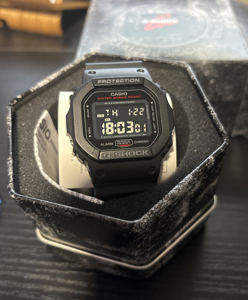 Casio DW5600HR-1 (3229) Red/Black Men’s G-Shock Digital Watch