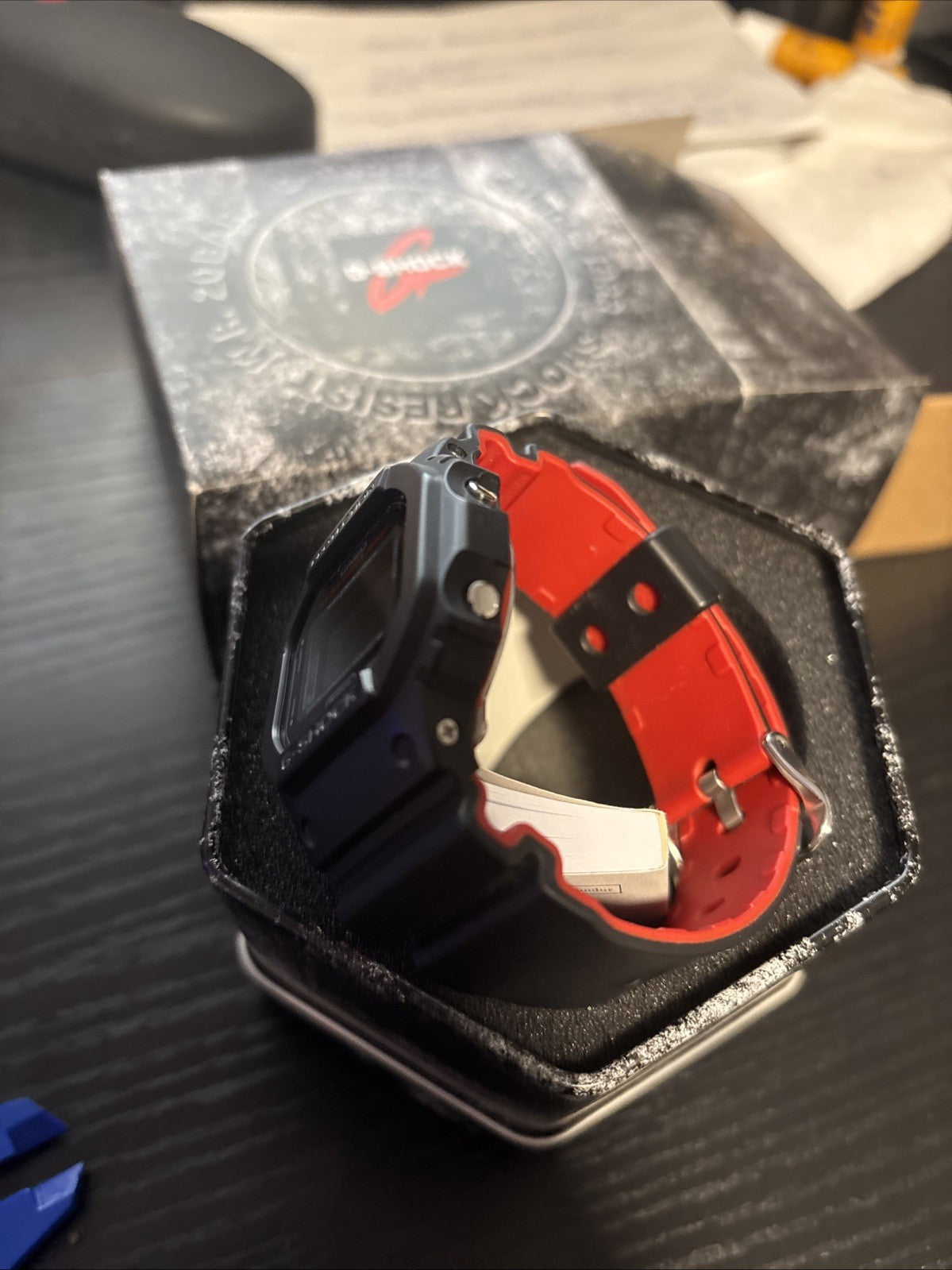 Casio DW5600HR-1 (3229) Red/Black Men’s G-Shock Digital Watch