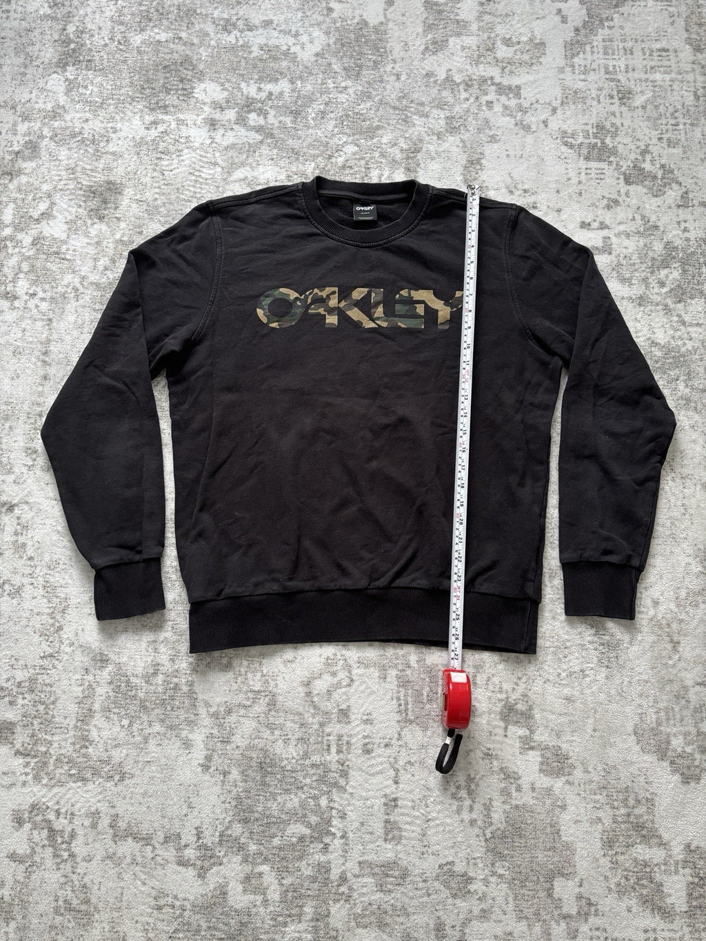 Oakley Sportswear Camo Spellout Logo Soft Crew Neck Sweatshirt Sz XL  Teens